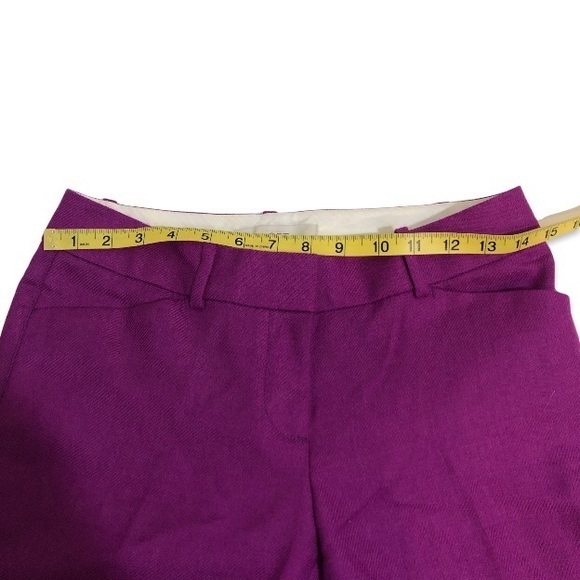 NWOT LOFT Marisa Wool Blend Cuffed Ankle Pants Trousers Office Work Wear New - Picture 8 of 16